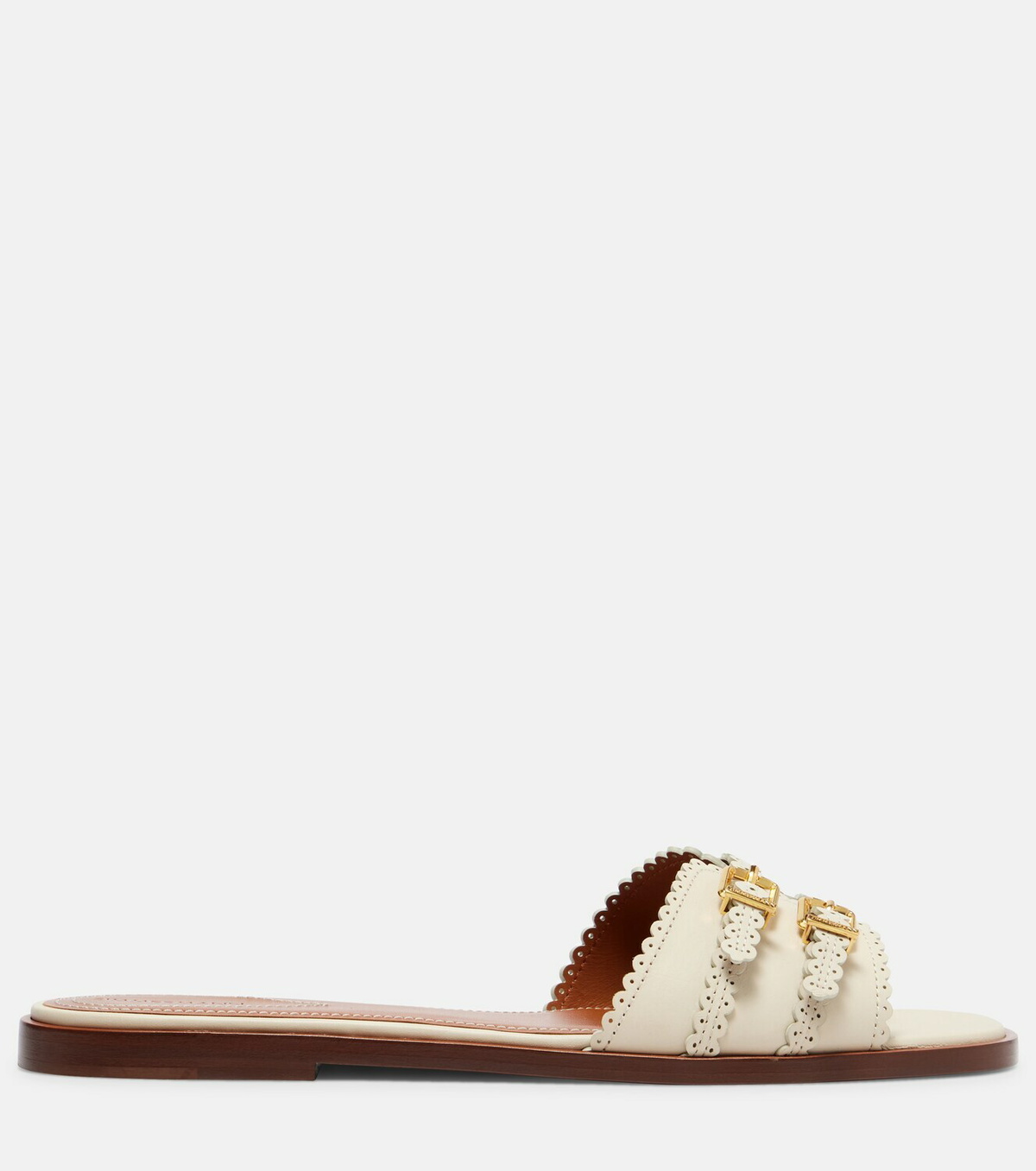 Zimmermann Goldie leather slides