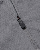 Falke - Printed Virgin Wool-Blend Jersey Half-Zip Ski Base Layer - Gray