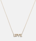 Sophie Bille Brahe Love 18kt gold necklace with diamonds