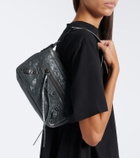 Balenciaga Le City Moto Mini leather shoulder bag