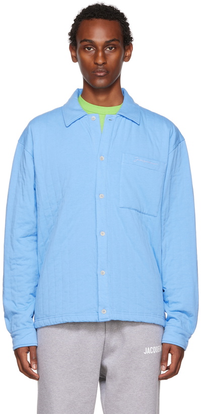 Photo: Jacquemus Blue 'La Surchemise Matelas' Shirt