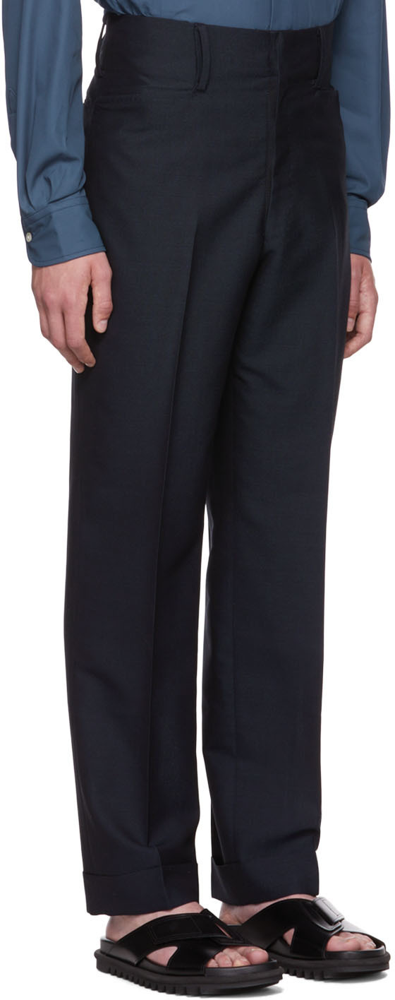 Factor's Navy Wool Trousers