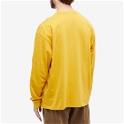 Brain Dead Men's Brain Scanner Long Sleeve T-Shirt in Mustard