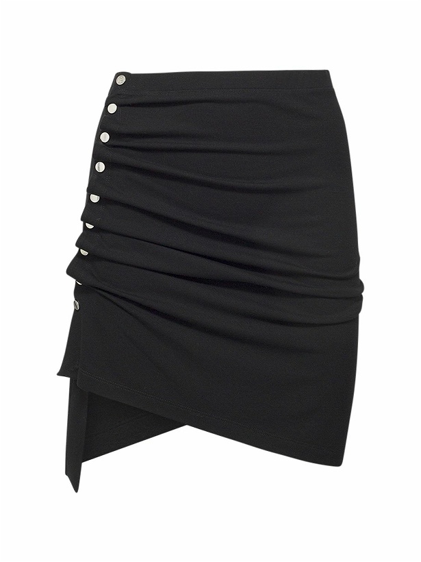 Photo: RABANNE Light Jersey Draped Mini Skirt