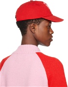 We11done Red Character Print Cap