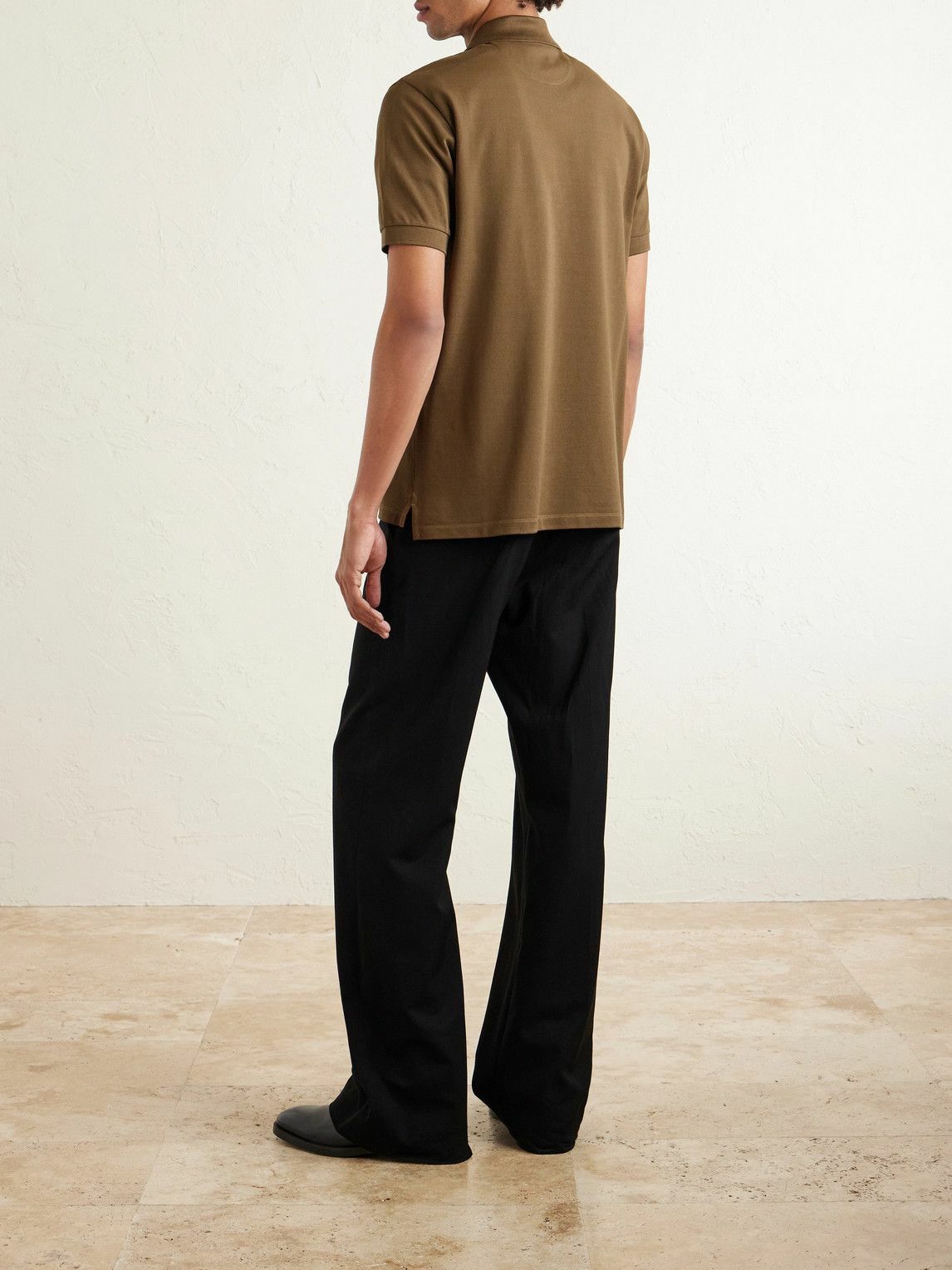 Paul Smith - Cotton-Piqué Polo Shirt - Brown