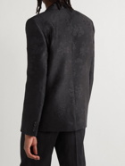SAINT LAURENT - Slim-Fit Wool and Silk-Blend Jacquard Blazer - Black