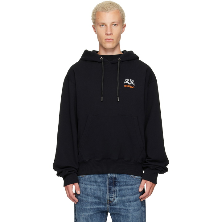 Photo: Off-White Black Off Line Regular Hoodie
