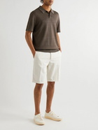 Theory - Goris Linen-Blend Polo Shirt - Brown