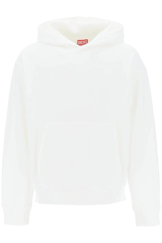 Photo: Diesel s-macs-hood-megoval Hoodie With Logo Embroidery