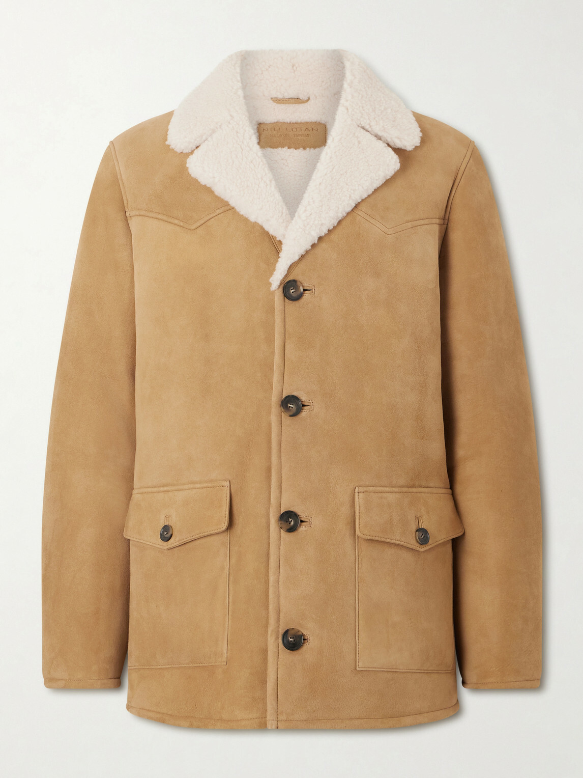 Nili Lotan - Goshen Shearling Coat - Brown
