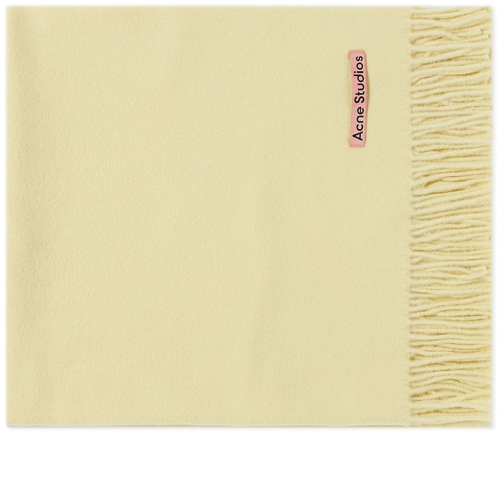 Photo: Acne Studios Men's Canada New Scarf in Vanilla Yellow