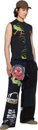 Marine Serre Black Regenerated Graphic Sweatshirts Sweatpants
