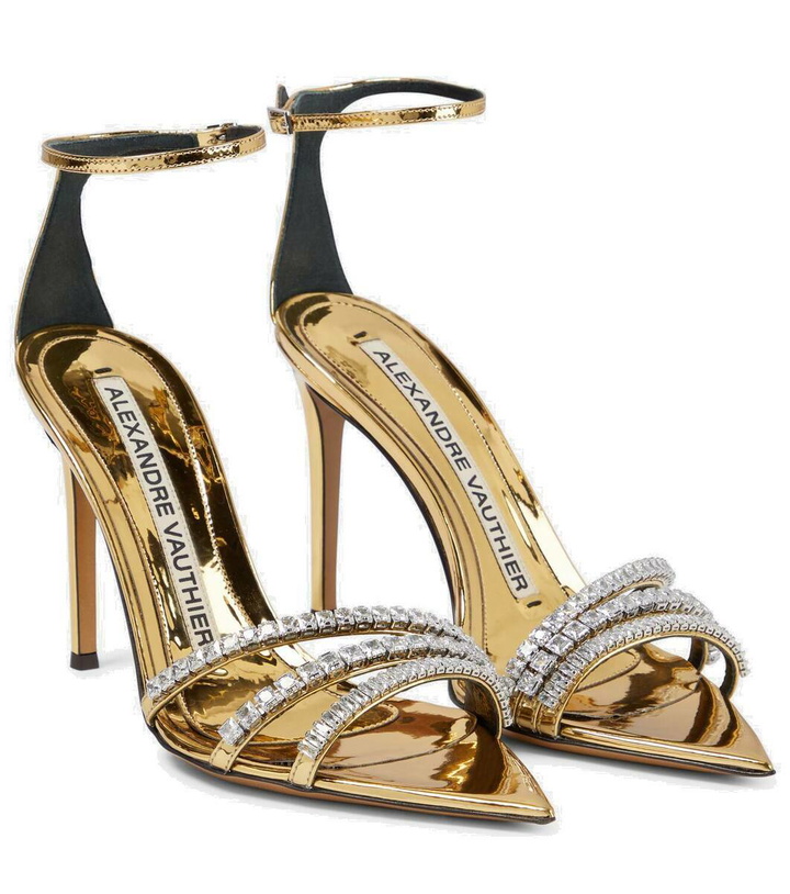 Photo: Alexandre Vauthier Embellished patent leather sandals
