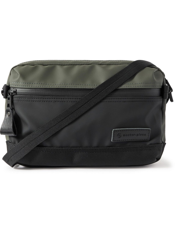 Photo: Master-Piece - Slick Canvas and Leather-Trimmed CORDURA Messenger Bag