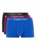 Calvin Klein Underwear - Three-Pack Modern Structure Stretch-Cotton Trunks - Multi