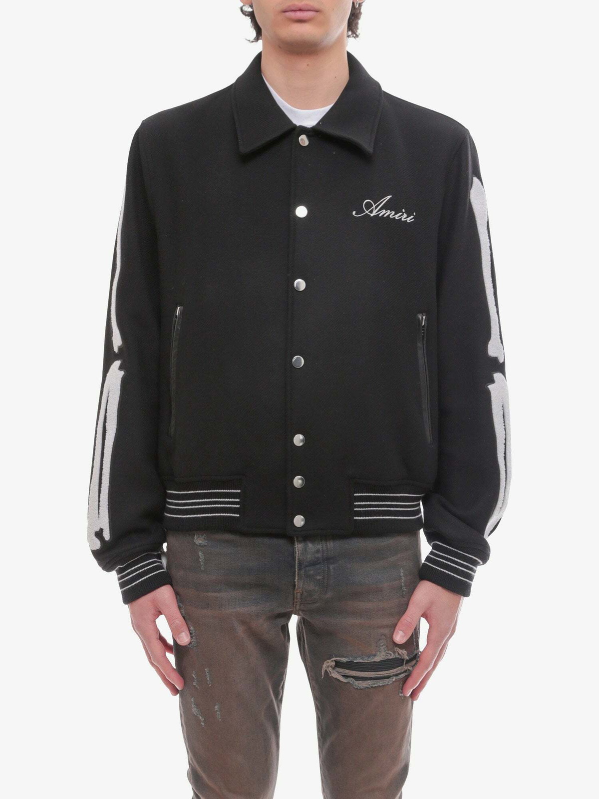 ジャケットその他 AMIRI Men Jacket AMLTBN1016BLACK Black Amiri Jacket Black Mens Amiri