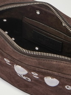 Valentino Garavani - Nellcôte Embellished Suede Messenger Bag