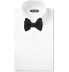 TOM FORD - Pre-Tied Silk-Moire Bow Tie - Men - Black