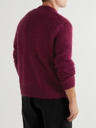 Massimo Alba - Mohair and Silk-Blend Cardigan - Burgundy