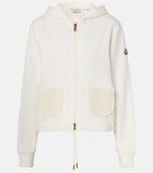 Moncler Cotton-blend zip-up hoodie