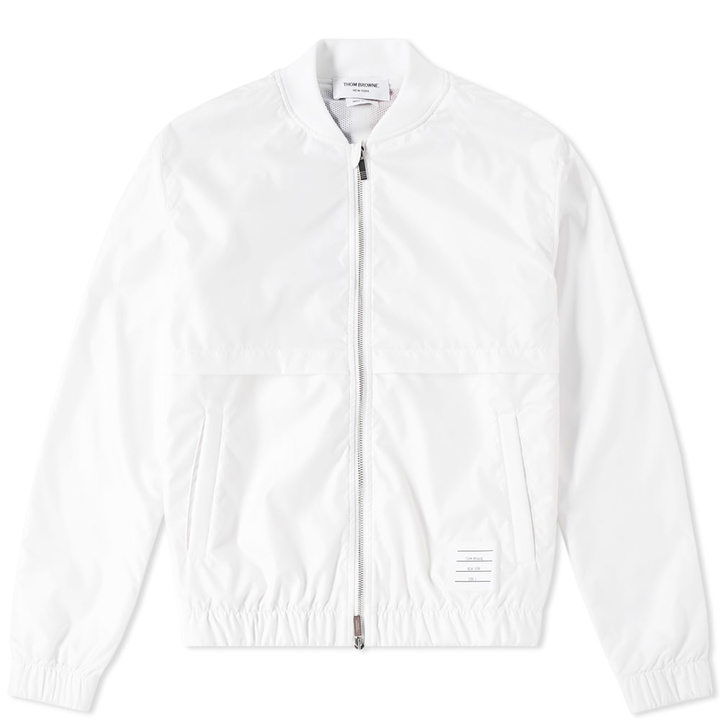 Photo: Thom Browne Back Stripe Ripstop Bomber Jacket