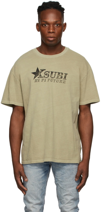 Photo: Ksubi Khaki Hi Fi Biggie T-Shirt