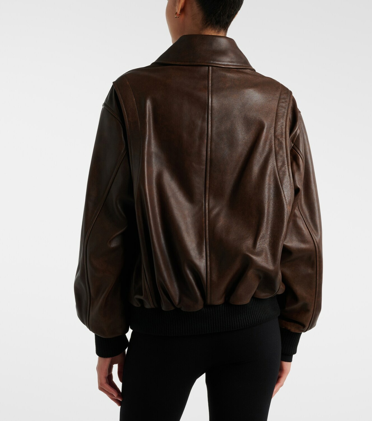 Nour Hammour Anton leather blouson jacket