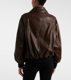 Nour Hammour Anton leather blouson jacket