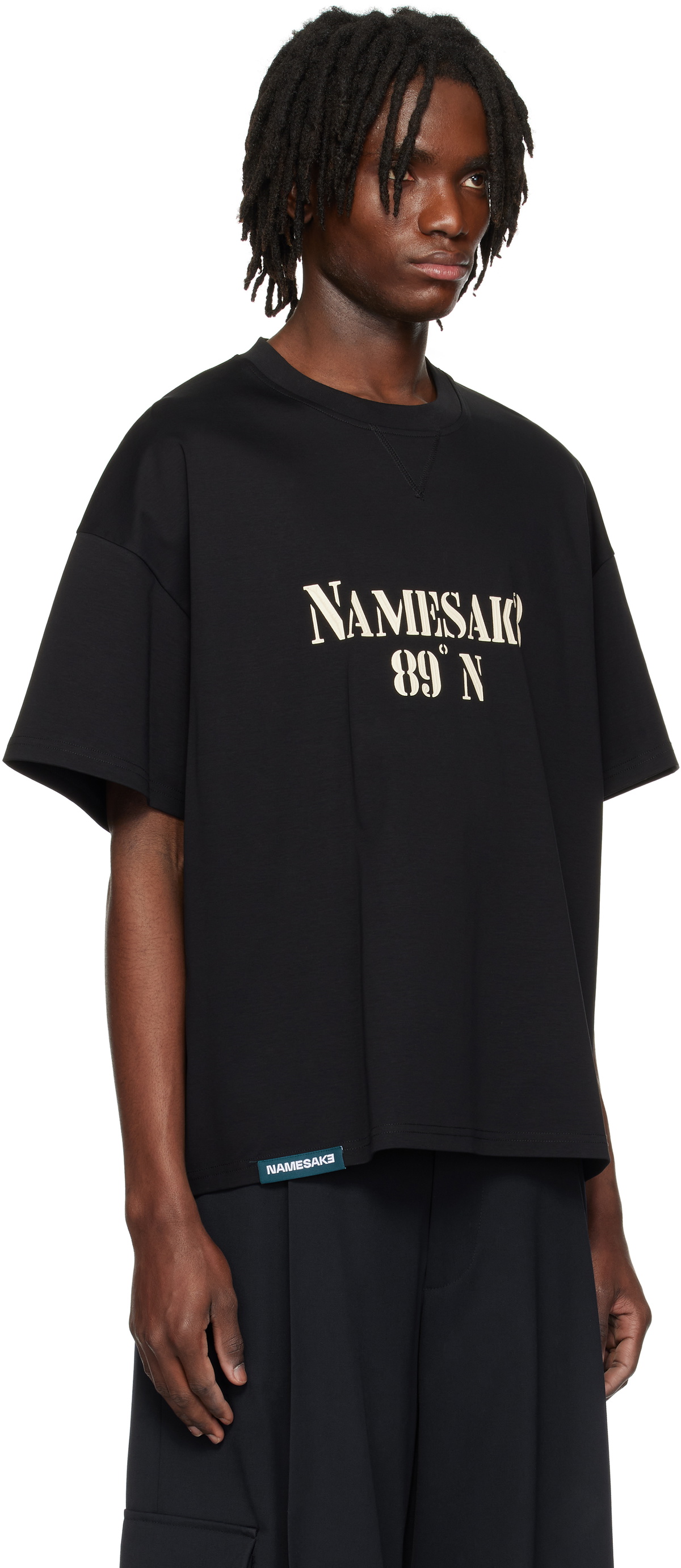 NAMESAKE Black Tobi Oversized 89' T-shirt