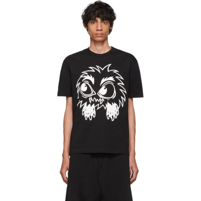 Photo: McQ Alexander McQueen Black Dropped Shoulder T-Shirt