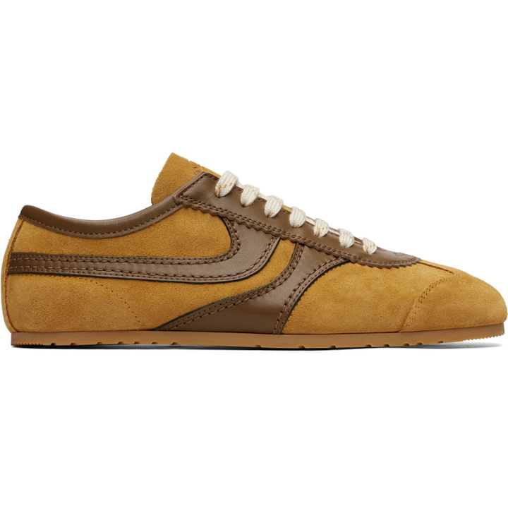 Photo: Dries Van Noten Tan Suede Sneakers