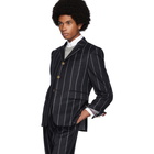 Thom Browne Navy Stripe Classic Sport Coat