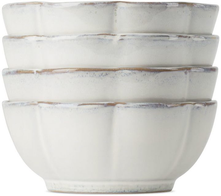 Photo: Serax White Sergio Herman Edition Inku XL Ribbed Bowl Set