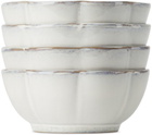 Serax White Sergio Herman Edition Inku XL Ribbed Bowl Set