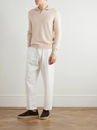 FEDELI - Favonio Slim-Fit Cashmere Half-Zip Sweater - Neutrals
