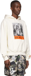 Heron Preston White Cotton Hoodie