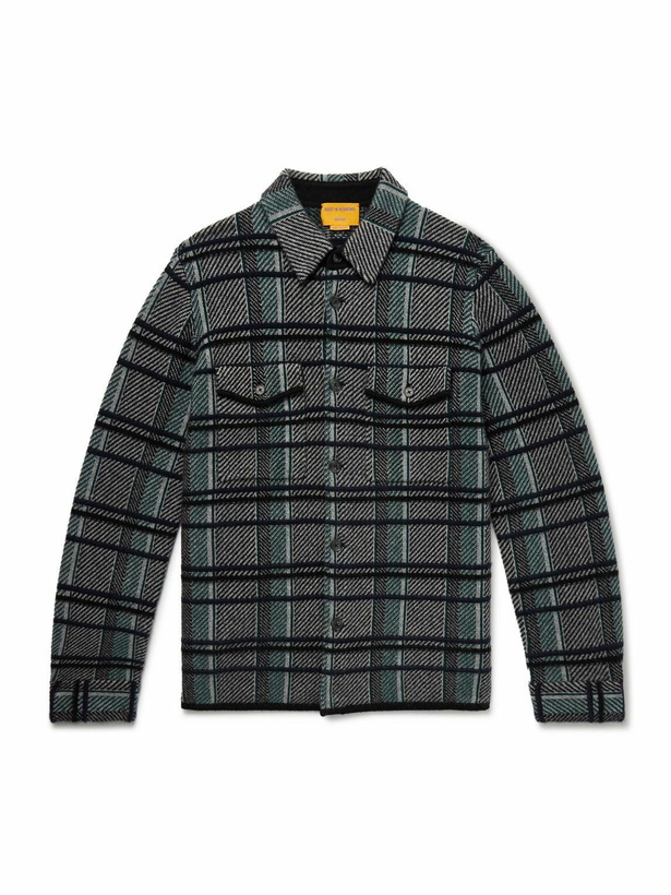 Photo: Guest In Residence - Checked Cashmere Overshirt - Gray