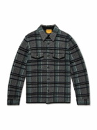 Guest In Residence - Checked Cashmere Overshirt - Gray