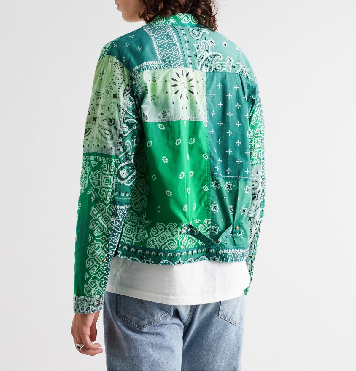 KAPITAL - Patchwork Bandana-Print Cotton Jacket - Green KAPITAL