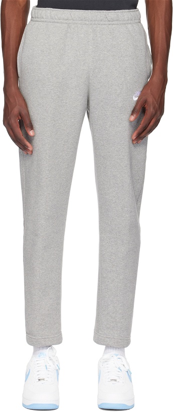Photo: Nike Gray Embroidered Sweatpants