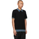 Burberry Black Icon Stripe Polo