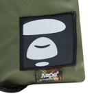 Men's AAPE Cordura Nylon Twill Shoulder Bag in Khaki