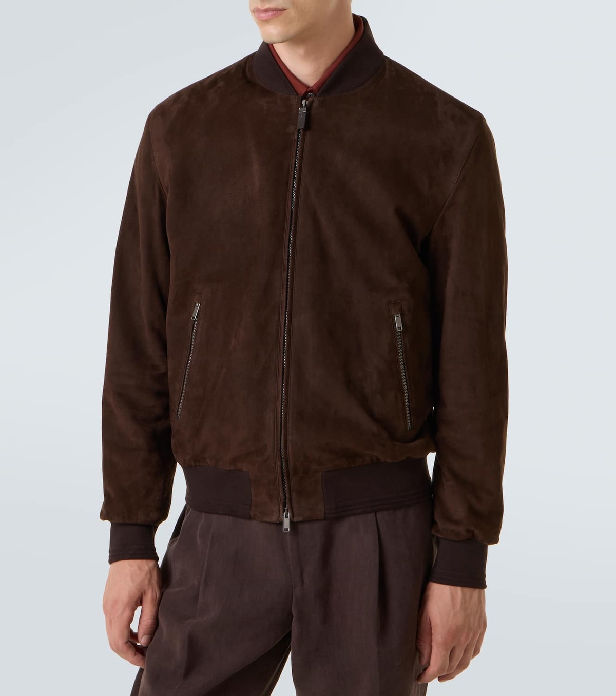 Tod's Suede bomber jacket