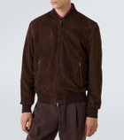 Tod's Suede bomber jacket