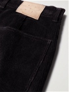 POP TRADING COMPANY - Logo-Embroidered Cotton-Corduroy Shorts - Black - L