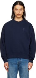 AMI Paris Navy Ami de Cœur Sweatshirt