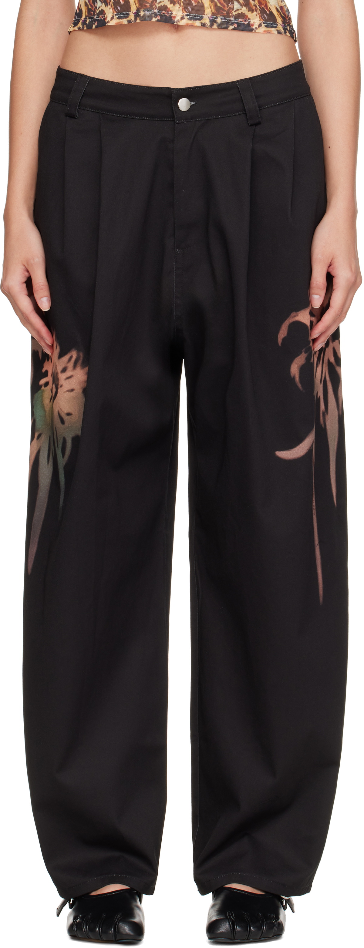 Collina Strada Black Catchfly Trousers