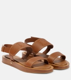 Max Mara - Diana leather flat sandals