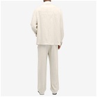 GCDS Men's Linen Overshirt in Off White